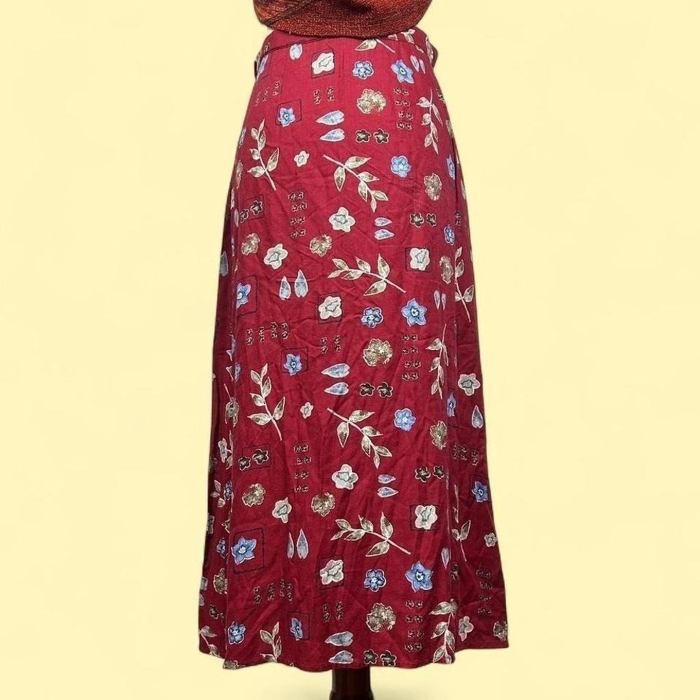Talbots Floral Maxi Skirt Womens 6P Bobo Cottagecore‎ Feminine Spring